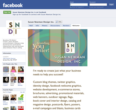 welcome facebook. Below I show a few of my welcome Facebook pages and a sample ad.
