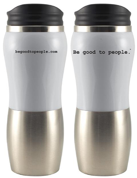 BGTP Be Good To People White Tumbler product