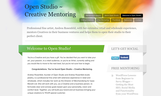 open studio creative mentoring by andrea rosenfeld