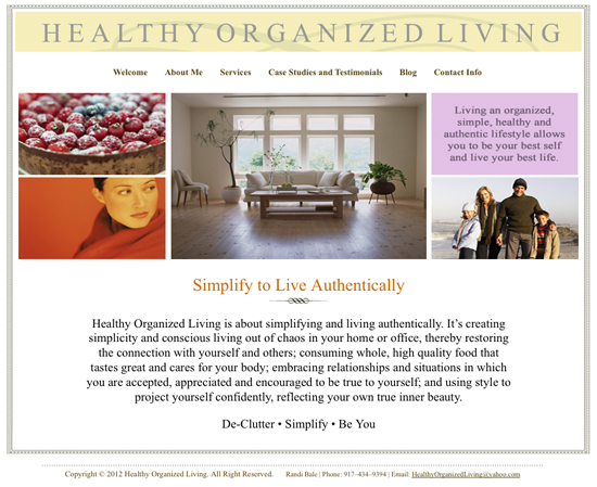 healthy organized living by randi bale