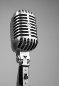 Radio microphone for podcasting