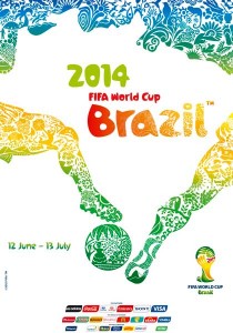 2014 World Cup Soccer Poster Brazil