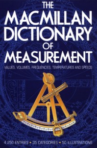 dictionary of measurement, illustration by Peter Thorpe