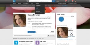 Susan Newman LinkedIn Profile screenshot