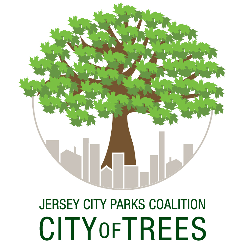 City of Trees logo for the Jersey City Parks Coalition - Design by Susan Newman
