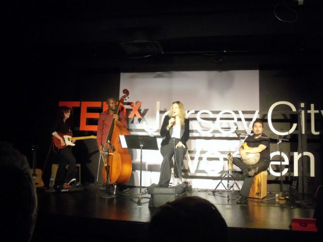 Morley, and musical group at TEDx Jersey City Women.
