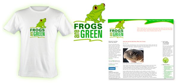 Frogs Are Green branding