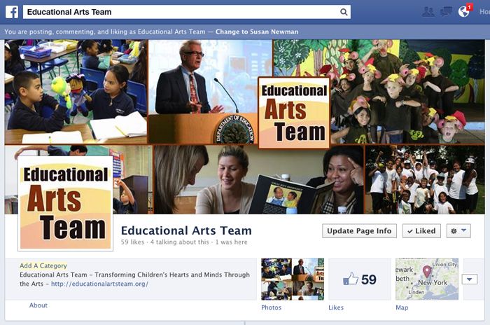 Educational Arts Team on Facebook