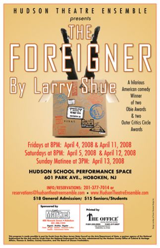 The Foreigner theater poster design