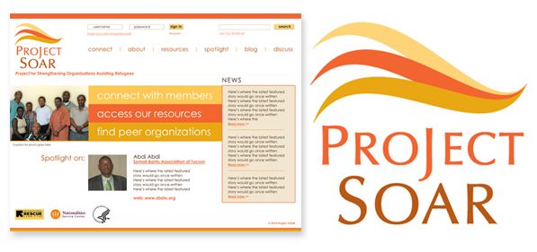Project SOAR - branding, logo design and website design