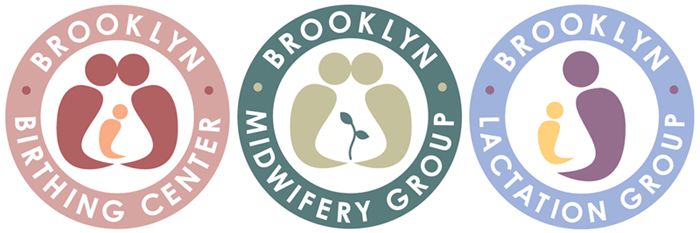 Brooklyn Birthing Center, Brooklyn Midwifery Group and Brooklyn Lactation Group Logos designed by Susan Newman
