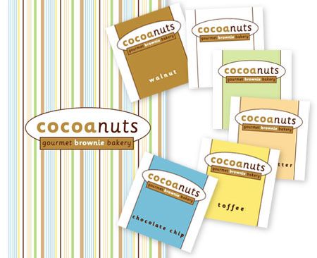 Cocoanuts branding and package design, label design