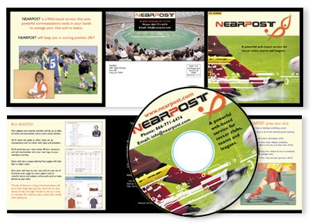 Nearpost CD Package Design, CD Face design, Flash animation presentation