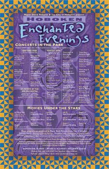 Enchanted Evenings poster design for The City of Hoboken