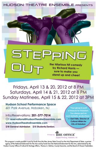 Stepping Out poster design