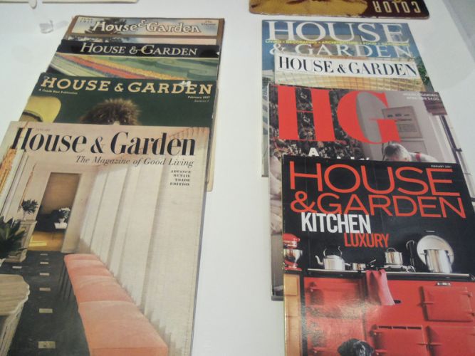 House and Garden magazine cover branding