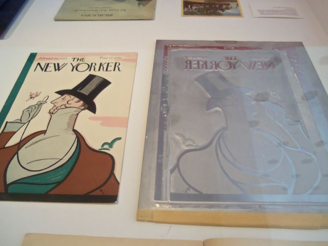 New Yorker Magazine cover and printing plate
