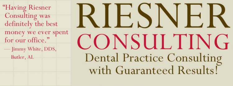 Riesner Consulting - Experts in Dental Management. Branding, logo design, marketing, website design, Powerpoint design, and social media design. Facebook cover design.