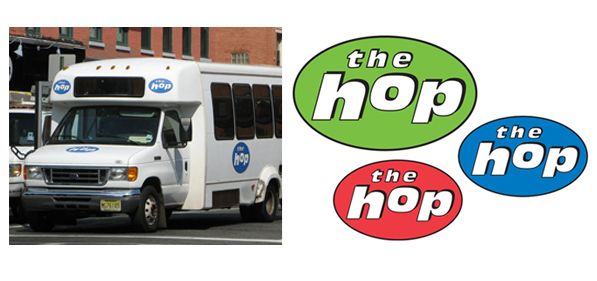 The Hop transportation identity for Hoboken, NJ