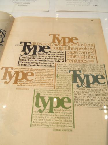 type at AIGA century