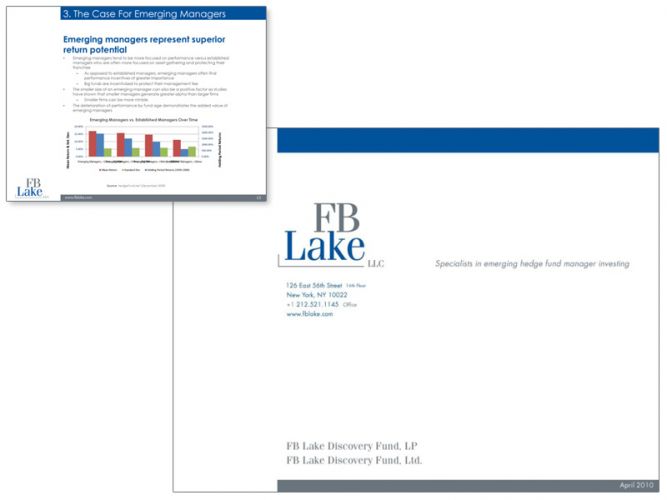 Powerpoint design for financial company FB Lake