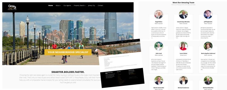 Century 21 Plaza Realty Corp - new website design by Susan Newman