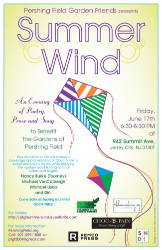 Summer Wind 2016 - Poetry, Prose and Song in JC Heights
