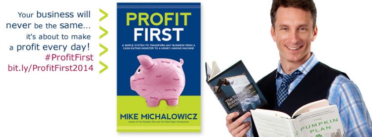 Profit First by Mike Michalowitz - Facebook header design