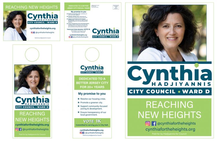 Branding Design for Cynthia Hadjiyannis, City Council Ward D 2020