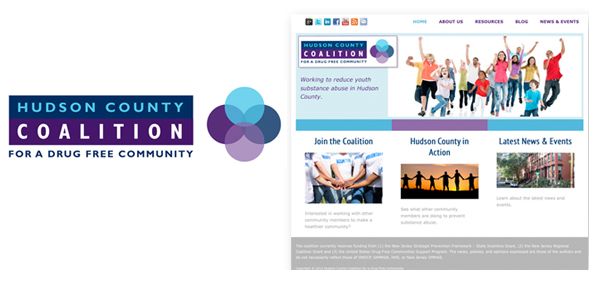 Hudson County Coalition - branding - logo, icon, web design