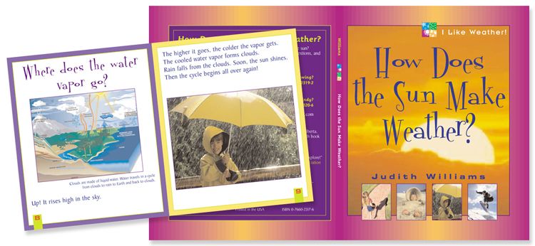 How Does the Sun Make weather - children's book cover and interior design