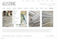 allstone website design - award winner 2013