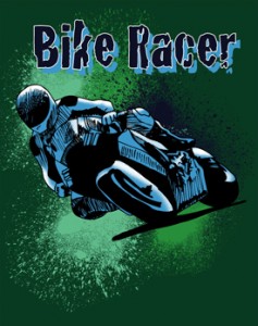 Bike racer artwork