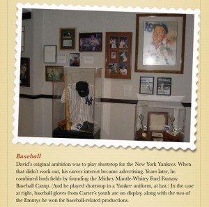 David E. Carter Creativity Center and Museum - Yankees Memorabilia