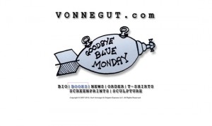 Kurt Vonnegut website design - Branding Authors
