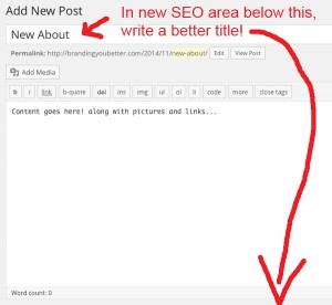 add a better seo title to blog post