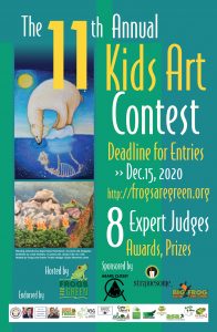 11th Annual Kids Art Contest hosted by Frogs Are Green. Theme for 2020 is "A Healthy Planet Earth."