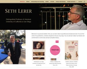 Seth Lerer, Distinguished Professor of Literature, University of California at San Diego